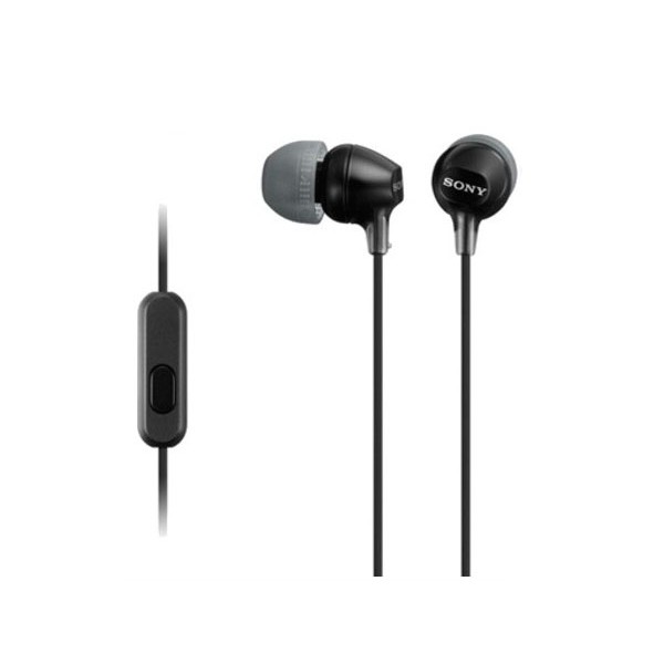 Sony mdr-ex15ap negro auriculares in-ear cómodos y ligeros 8hz a 22 khz diafragma 9mm