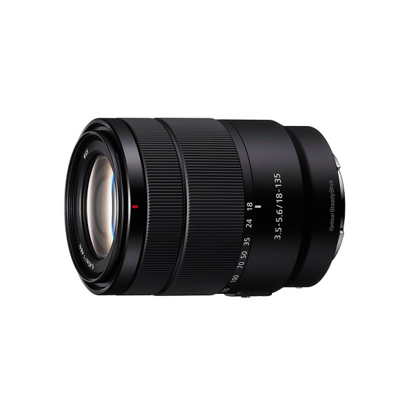 Sony sel18135 objetivo con montura tipo e 18-135mm f3.5-5.6 oss aps-c zoom óptico 7,5x efecto bokeh