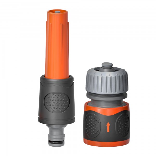 Set lanza riego + conectador 1/2 akhuo+