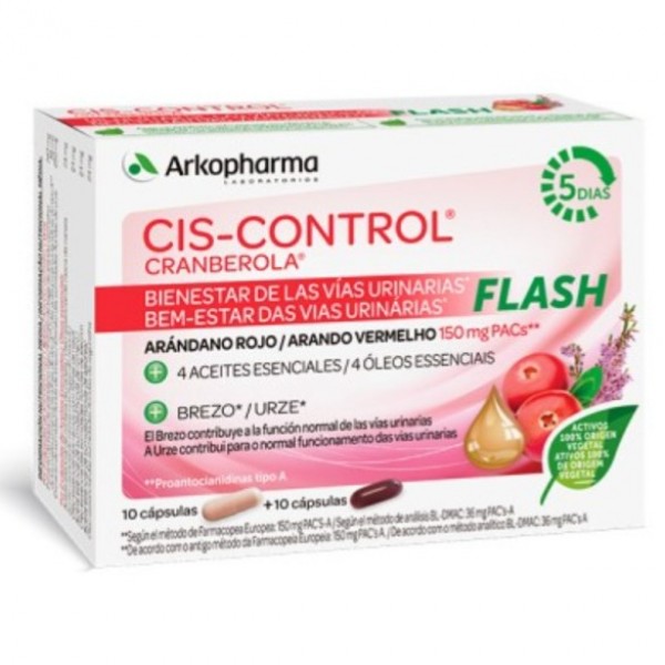 CIS CONTROL CRANBEROLA FLASH 10+10 CAPS