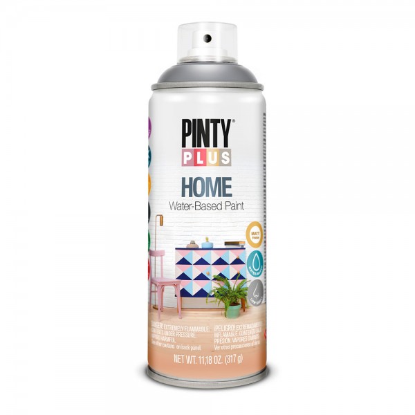 Pintura acrílica spray home water-based 520 cc thundercloud grey hm418