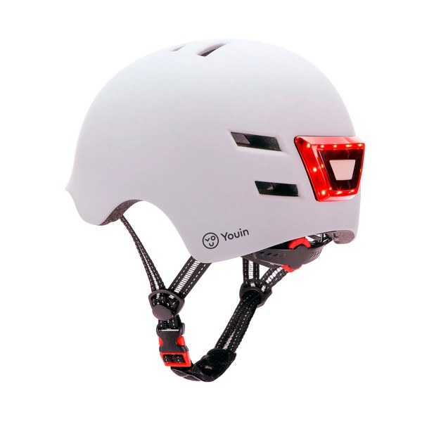 Youin casco homologado con led frontal y trasero talla m blanco Youin casco homologado con led frontal y trasero talla m blanco