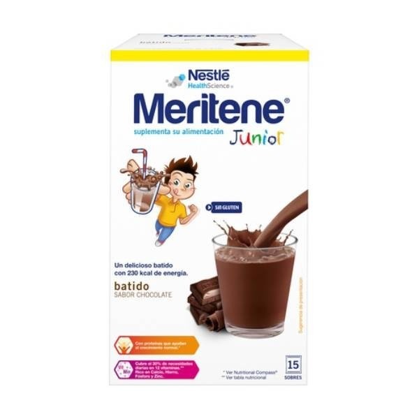 MERITENE JUNIOR CHOCOLATE 15 SOBRES