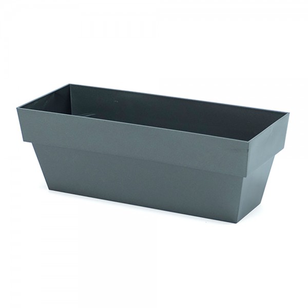 Jardinera limited 12x30cm antracita plastiken (pack 2 unidades)