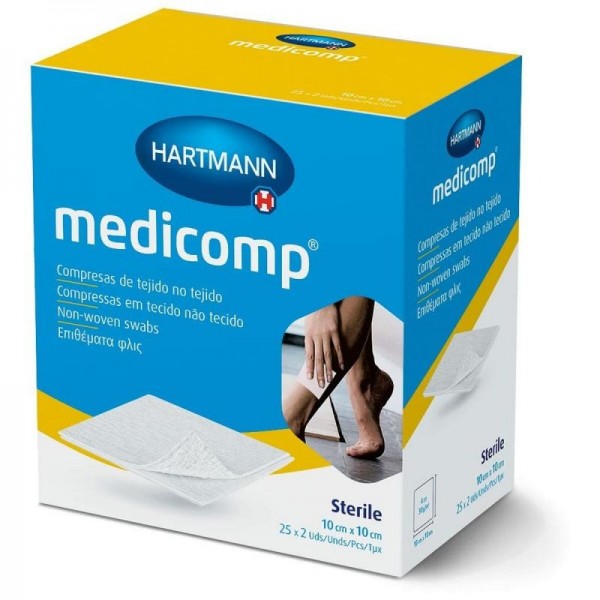 MEDICOMP GASA SUAVE ESTERIL 10X10CM 25X 2U