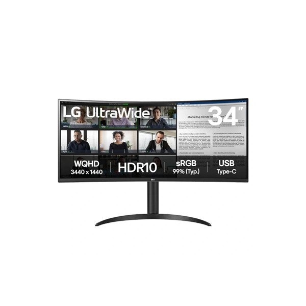 Lg 34wr50qk-b monitor 34" wqhd 2xhdmi dp curvo
