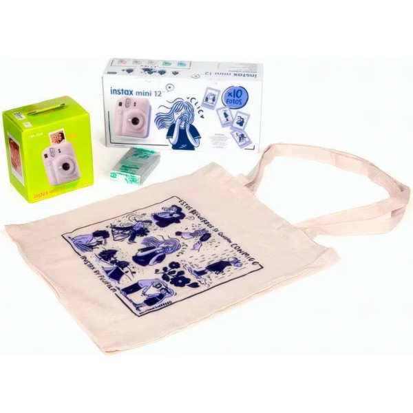 Fujifilm kit blossom instax mini 12 lilac purple / cámara instantánea