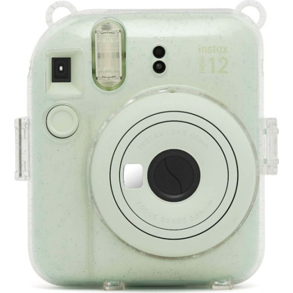 Fujifilm funda instax mini 12 gliter case / funda de cámara con correa ajustable