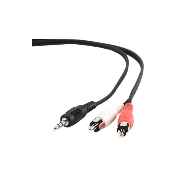 Gembird cable audio mjack rca m/m 1,5 mts