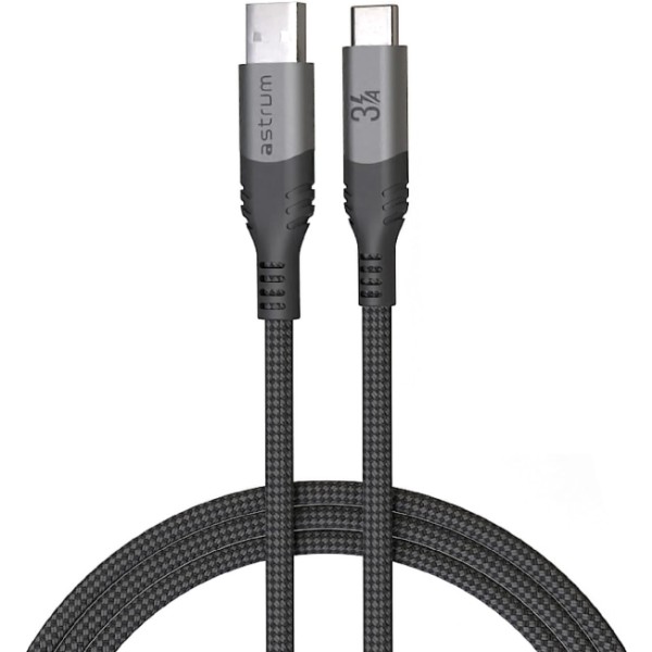 Astrum vmac20 gris / cable datos usb-a 2.0 a usb-c / 1,2 metros