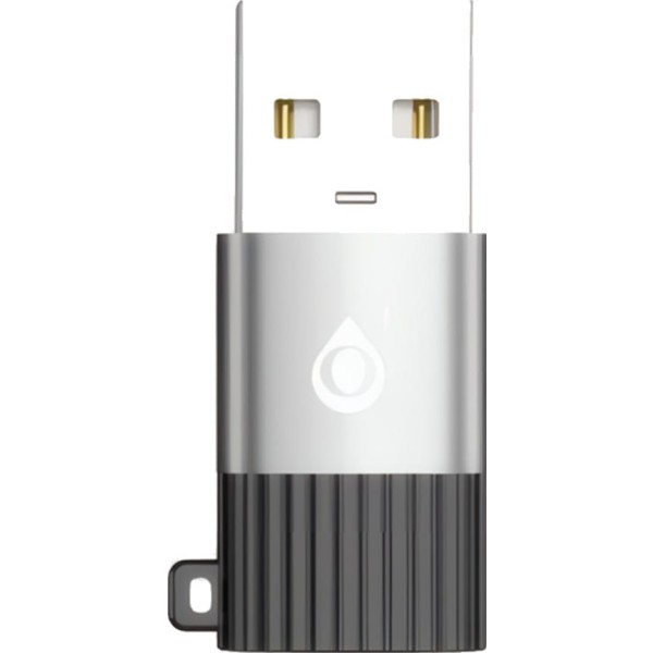 Jc nb1708 negro / adaptador aluminio tipo-c a usb-a 2.0 con función de carga y transferencia de datos