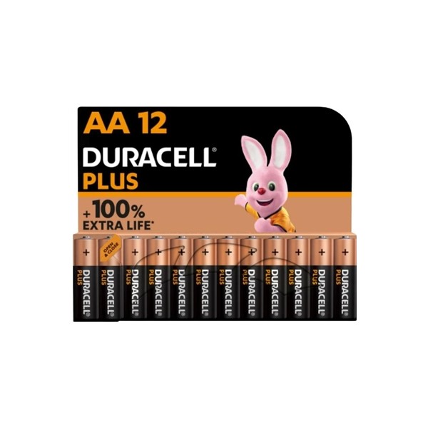 Duracell plus power pila alcalina aa lr6 mx1500 8b