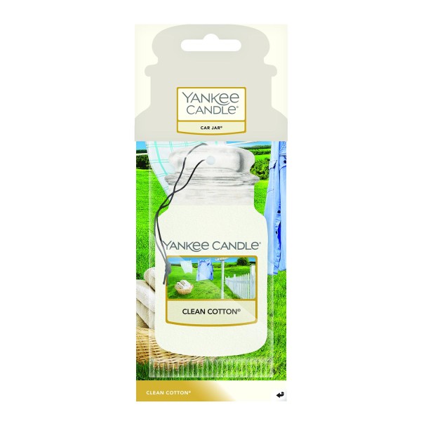 Yankee clean cotton ambientador para coche 20gr